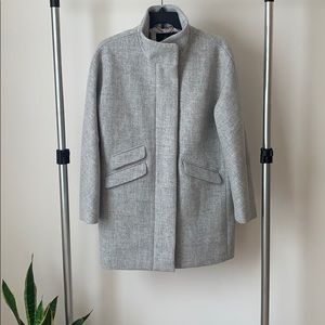 J. Crew Gray Cocoon Coat - Size 14
